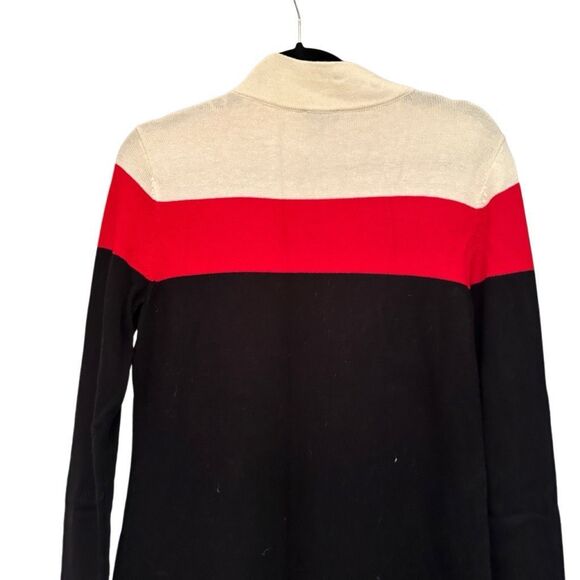 Talbots red, cream & black sweater dress- size s - Picture 6 of 8